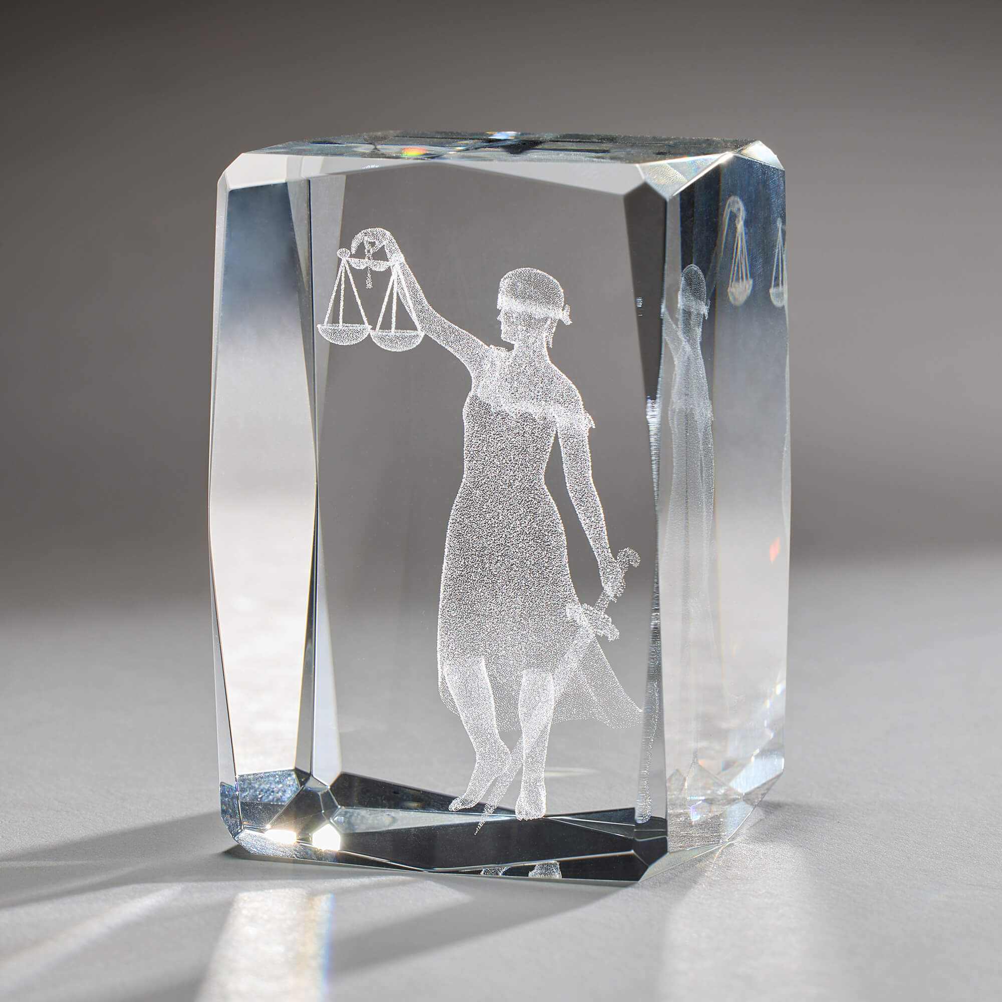 Crystal Lady Justice Paperweight, Small – Supreme Court Gifts