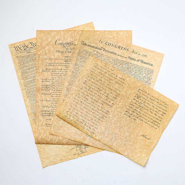 Parchment - American Documents, Set of 4