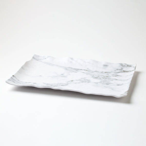 White Marble Serving Tray - Rectangle