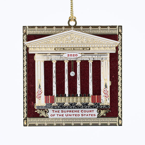 2020 Ornament, Supreme Court Bench w/ Drapery