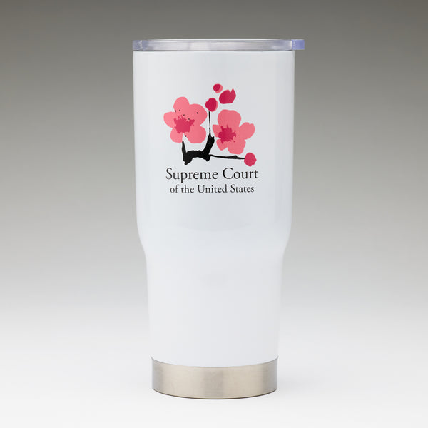 Supreme Court Cherry Blossom White 22 oz Tumbler