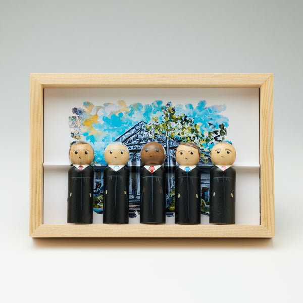 Supreme Court Male Justices Peg Dolls Set