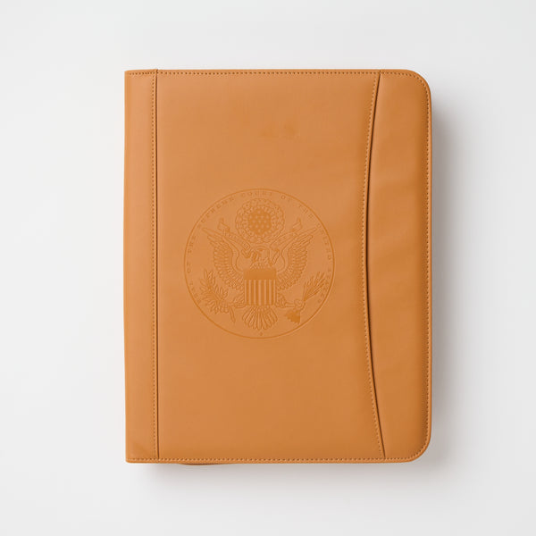 All-in-One Leather Zippered Padfolio