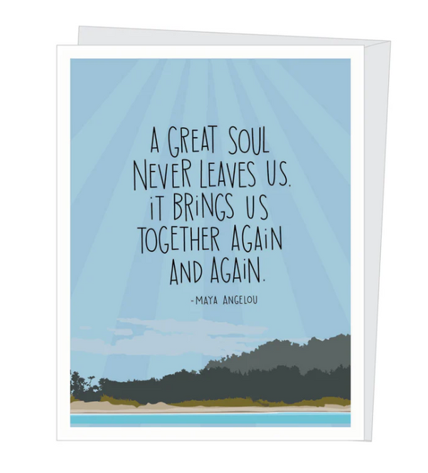 A Great Soul Quote, Sympathy Card