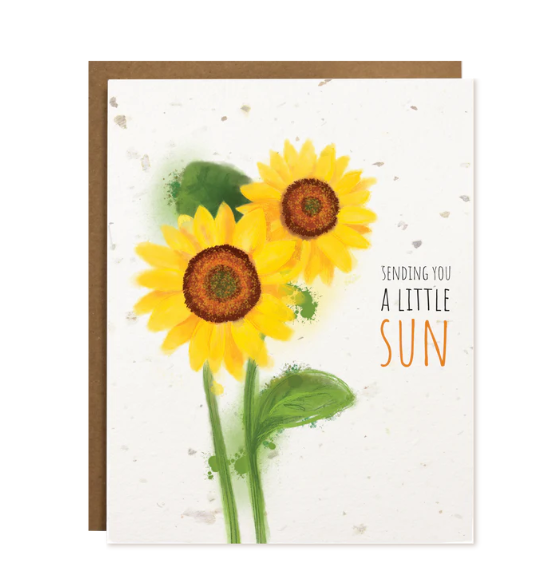A Little Sun. A Plantable Greeting Card
