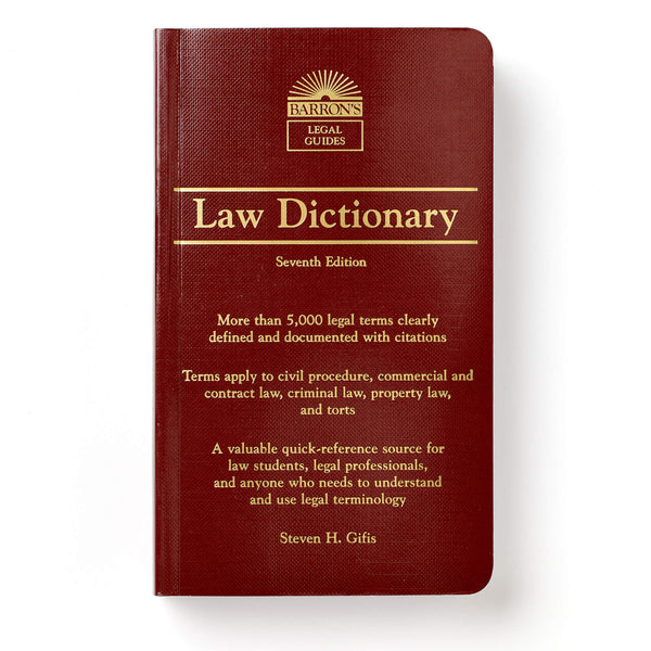Barron's Law Dictionary, 7th Edition