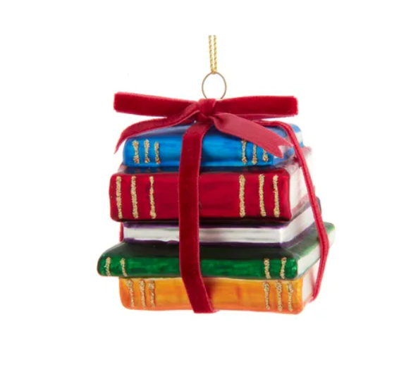 Stack of Books Ornament