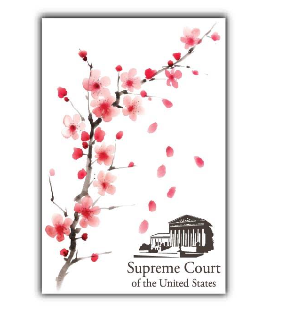 Supreme Court Cherry Blossom Fukubi Magnet