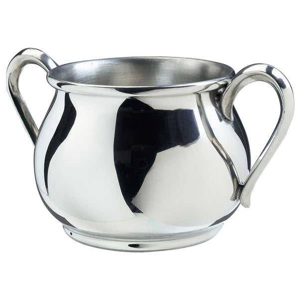 Double Handle Baby Cup Pewter