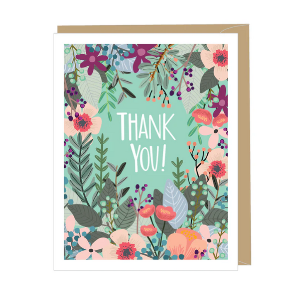 Floral Thank You Card