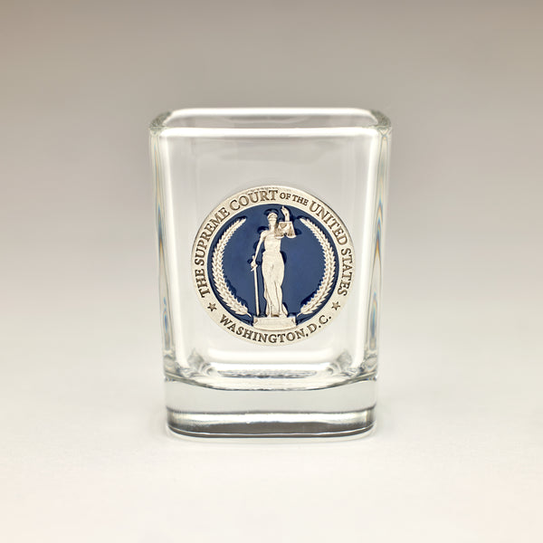 Pewter Lady Justice Shot Glass