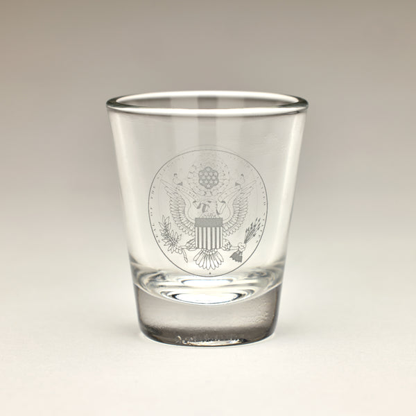 Tapered Shot Glass Supreme Court Seal
