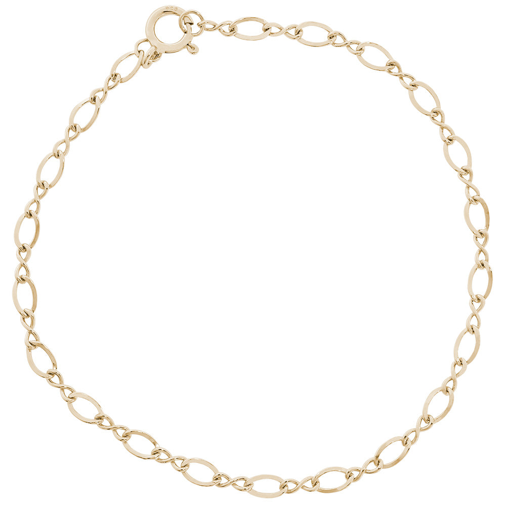 Figure 8 Charm Link Bracelet Sterling Silver, 8-inch Length Figure 8 Charm Link Bracelet Sterling Silver, 8-inch Length
