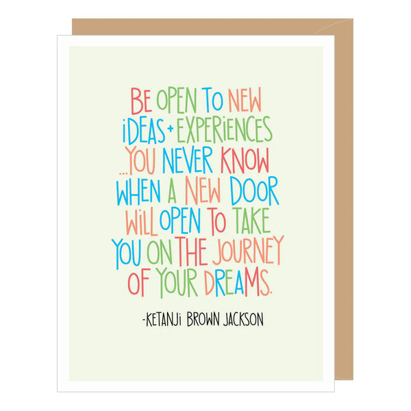 Ketanji Brown Jackson Journey Quote Card