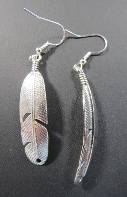 Large Feather Earrings