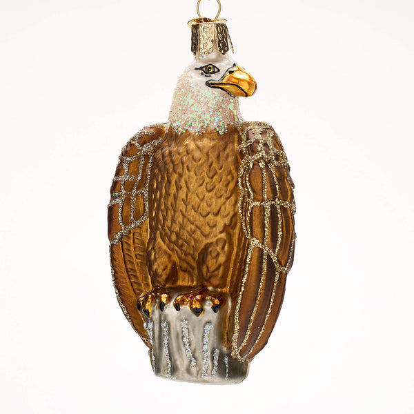 Glass Bald Eagle Ornament
