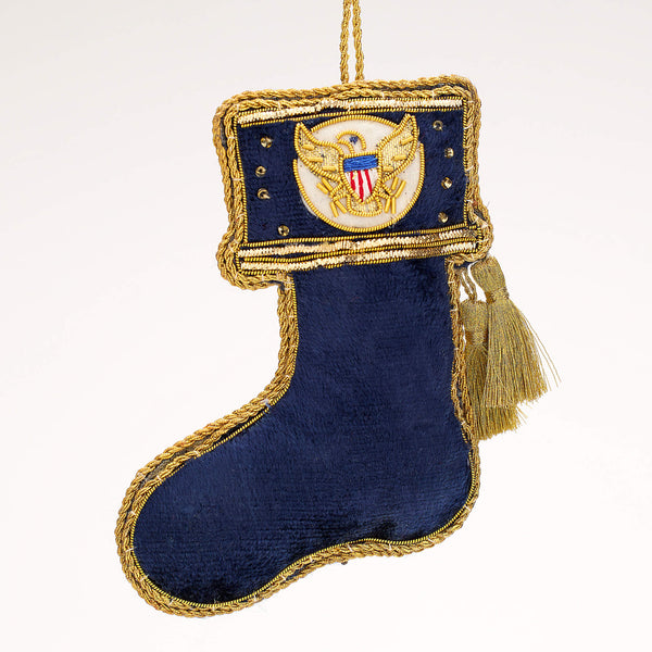 Embroidered Supreme Court Stocking Ornament