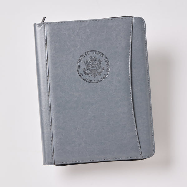 Supreme Court Seal Zippered Padfolio