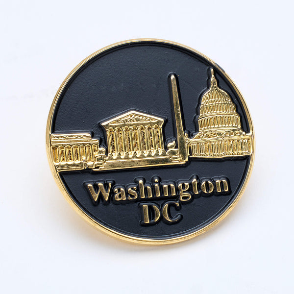 Lapel Pin - Washington, D.C, Round