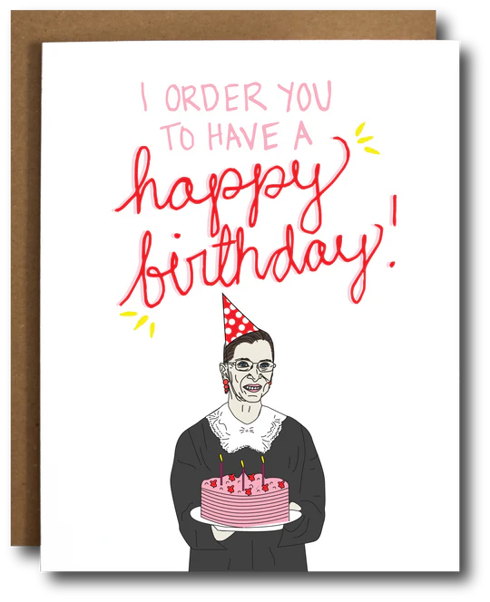 Ruth Bader Ginsburg Birthday Card