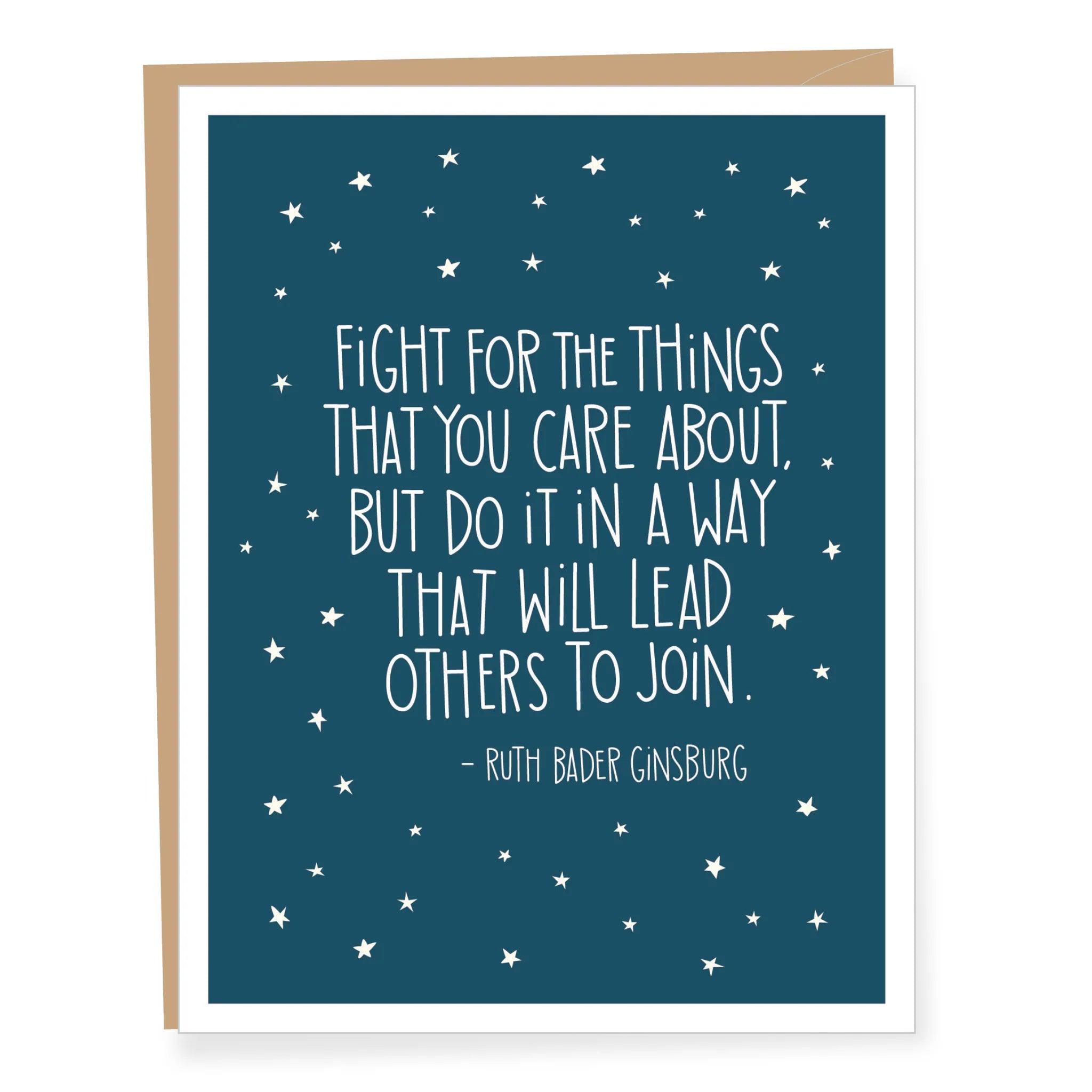 Ruth Bader Ginsburg Quote Blank Card – Supreme Court Gifts