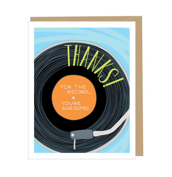 Vinyl Record Thank You Card