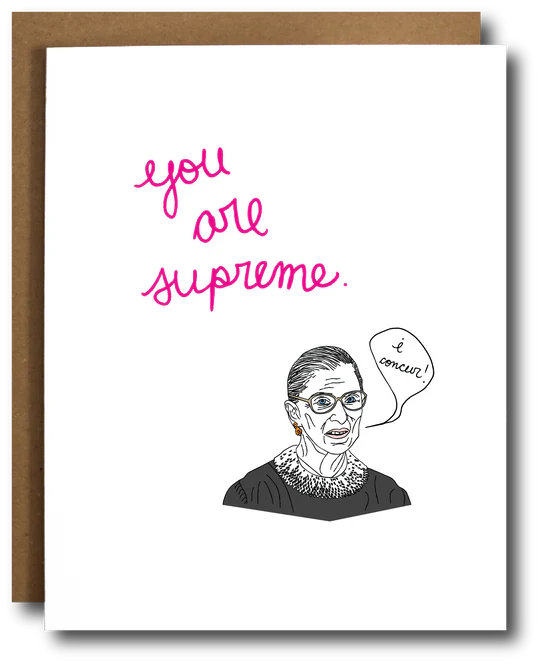 Ruth Bader Ginsburg Supreme box set Card