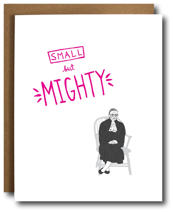 Ruth Bader Ginsburg Small but Mighty Card