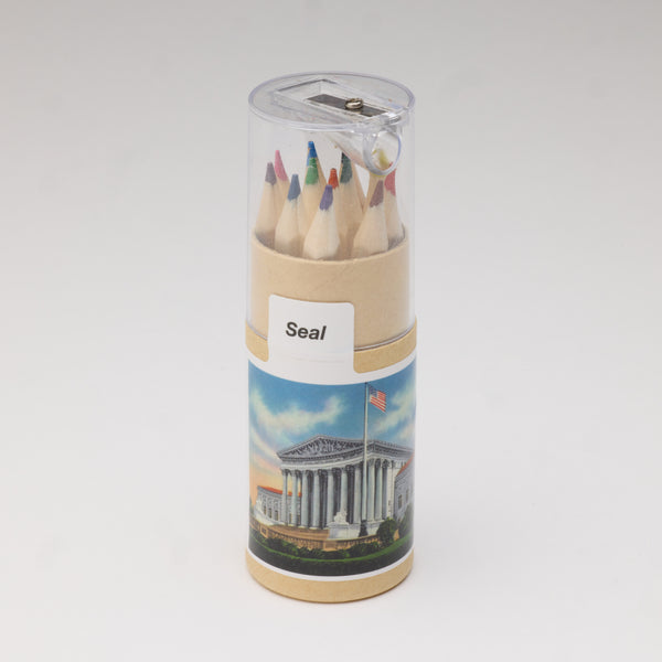 The Supreme Court Colored Pencil Set in Tube With Sharpener