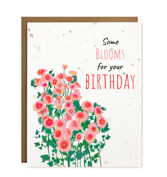 Blooms for your birthday. A Plantable Greeting Card