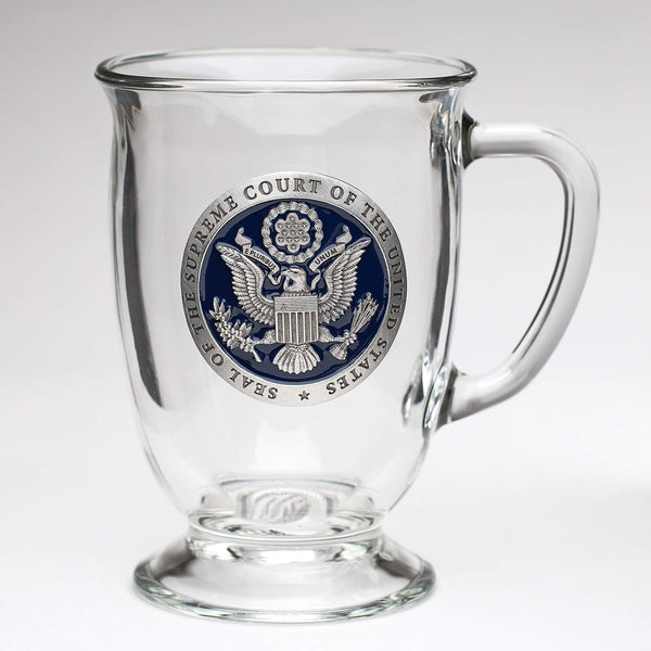 Supreme Court Pewter Clear Glass