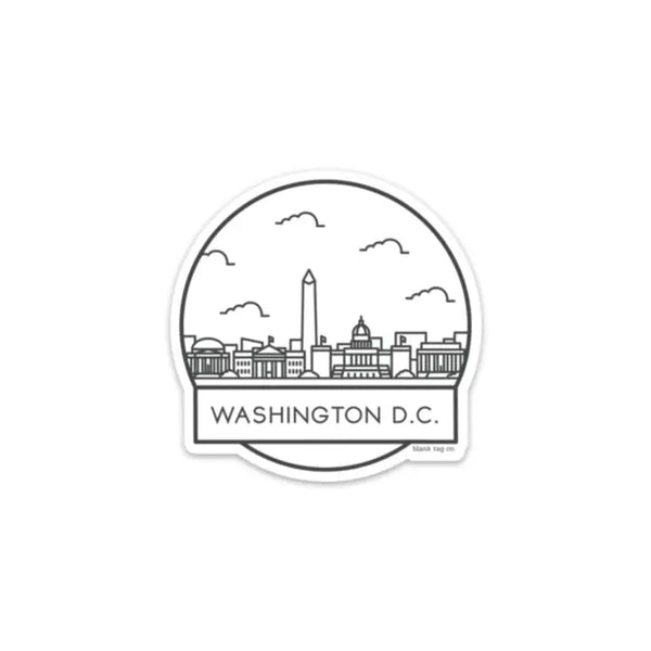 Washington DC Cityscape Sticker