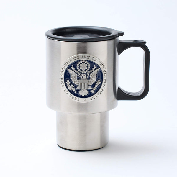 Pewter Supreme Court Seal Travel Mug